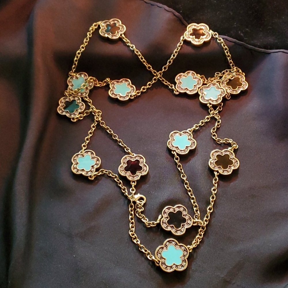 Heidi Daus "Easy Does It" Earrings & Necklace Set